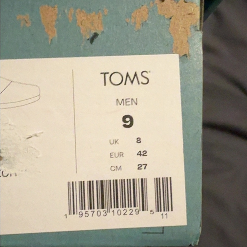 TOMS Men's Shoes Box